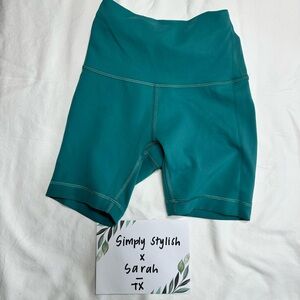 Lululemon Athletica Teal Bike Shorts